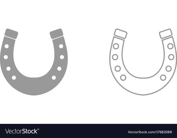 Подкова трафарет