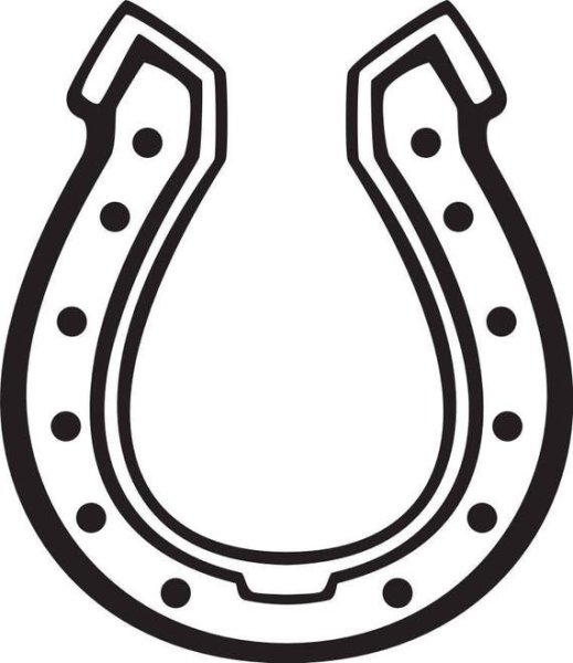 Подкова раскраска