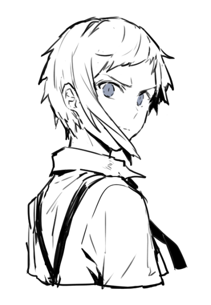 Ацуши Накаджима Наброски