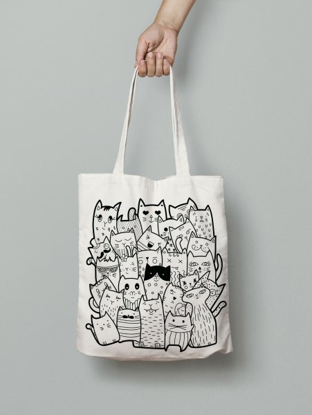 Шоппер с вышивкой