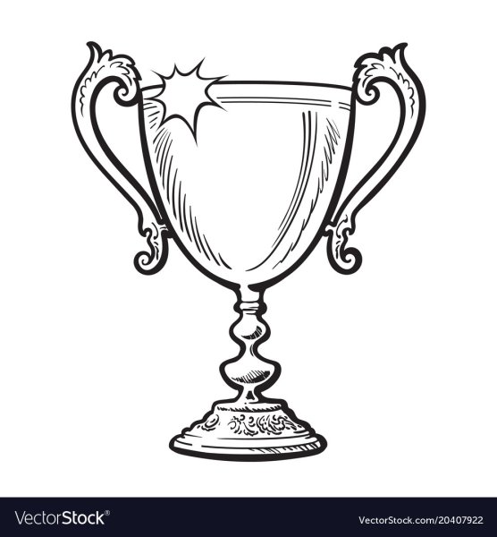 Кубок раскраска для детей