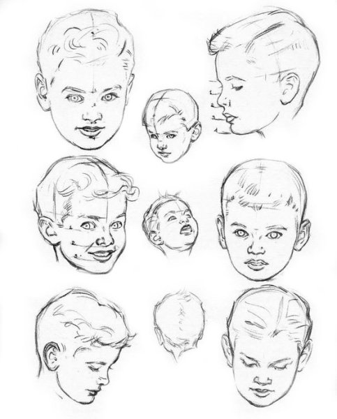 Эскиз головы человека