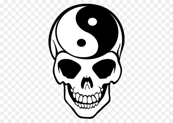 Череп печать