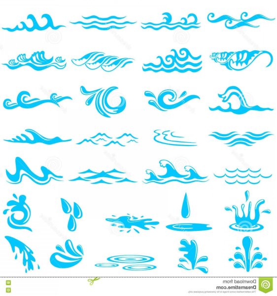 Волна трафарет для детей