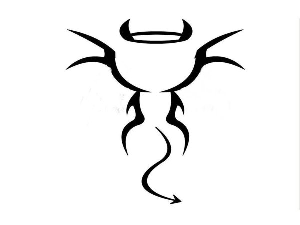 Демонические узоры тату