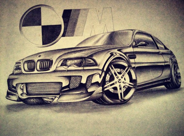 BMW e46 рисунок
