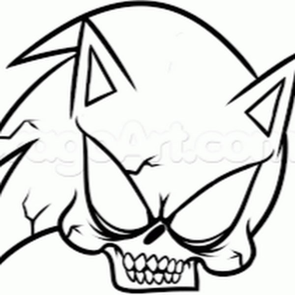 Крутые рисунки для срисовки череп