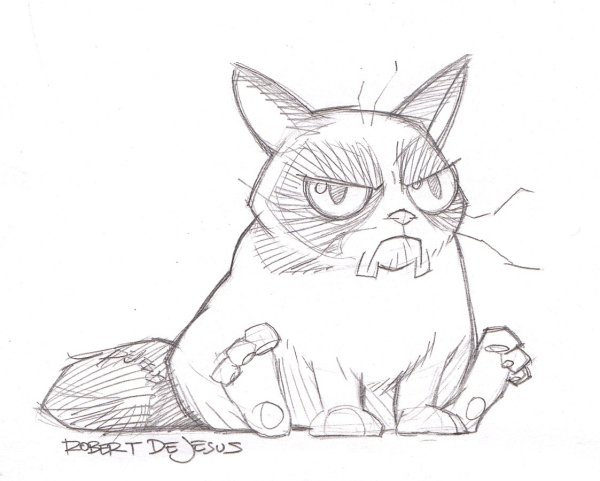 Рисунки карандашом для срисовки котики