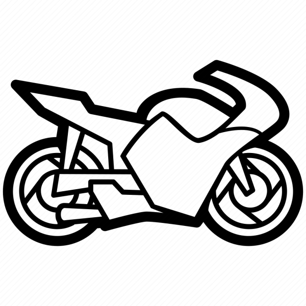 Мотоцикл рисунок маленький