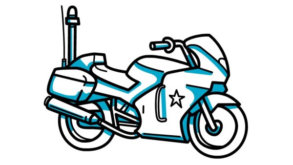 Мотоциклы для рисования детям