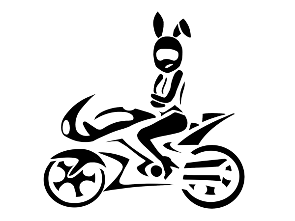 Стилизованный мотоцикл