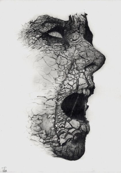 Рисунки че́рной ручкой