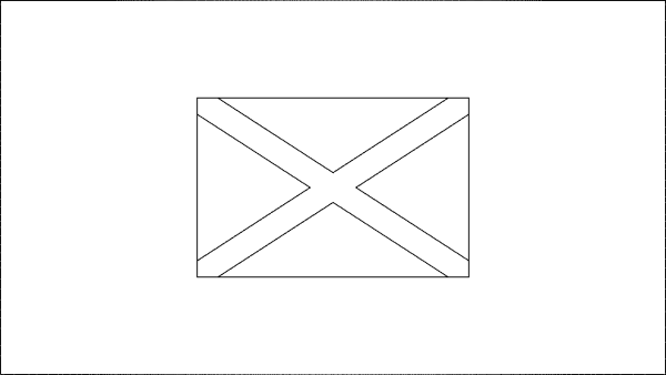 Флаг Шотландии раскраска