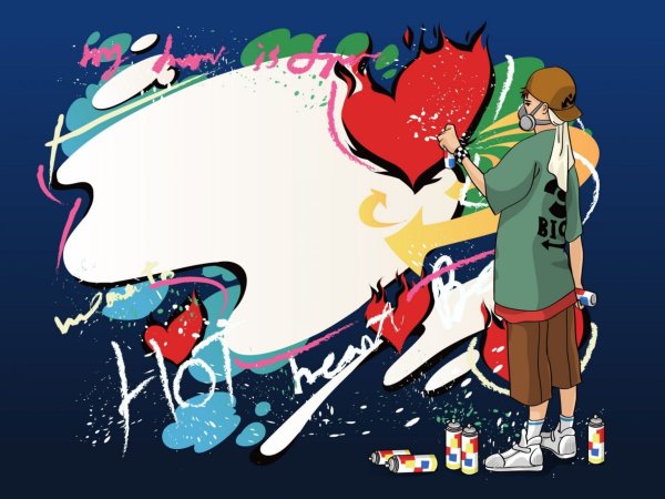 Яркие граффити