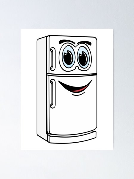Холодильник раскраска