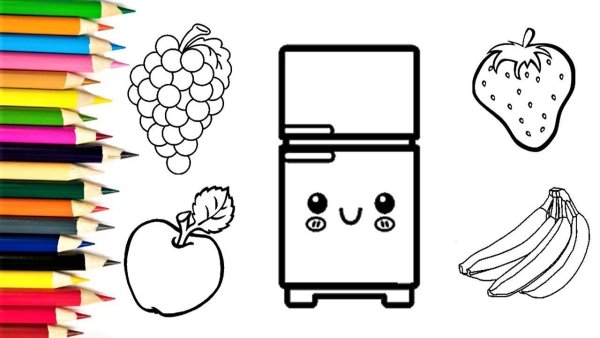 Холодильник мультяшный