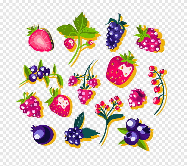 Ягоды раскраска фон