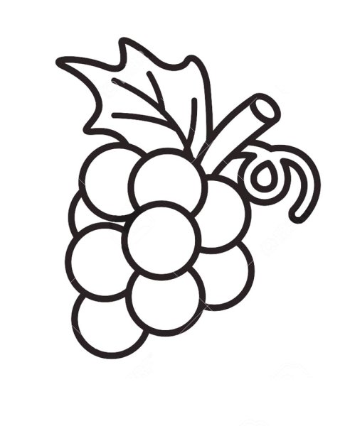 Трафарет вишни и клубники