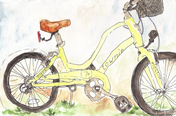 Рисунки на велосипед маркером