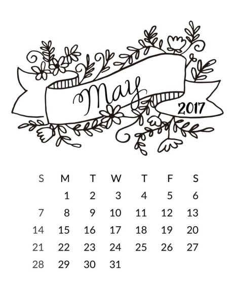 Календарик для ежедневника