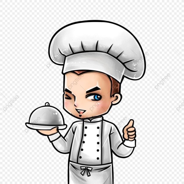 Человечек в поварском колпаке