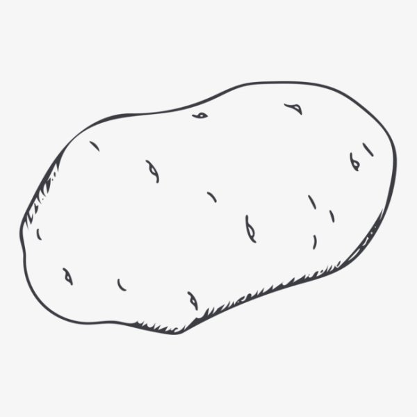 Трафарет картофель