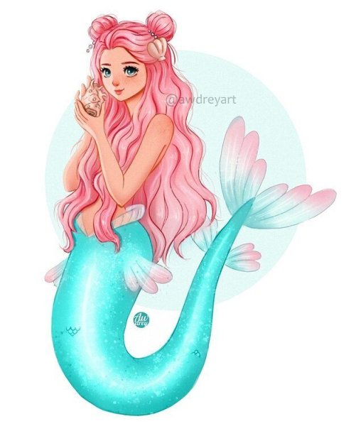 Русалка рисунок