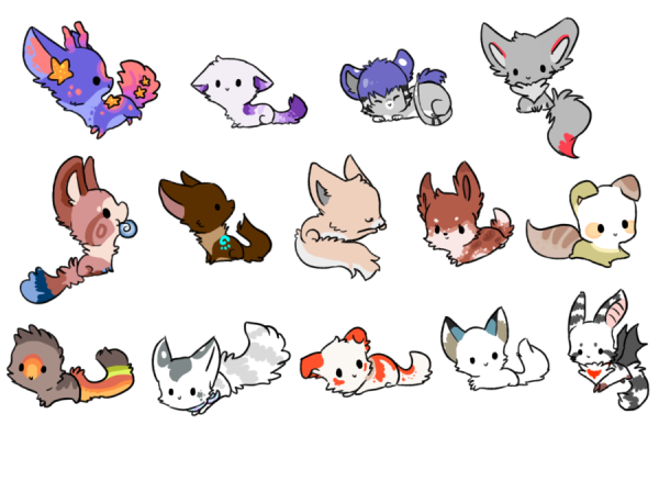 Чиби животные