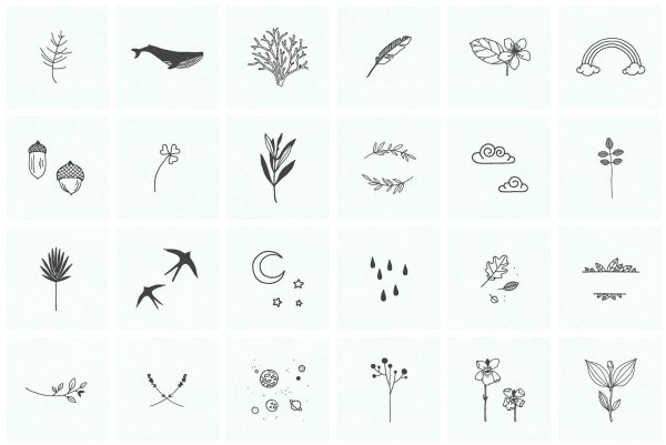 Эскизы тату легкие