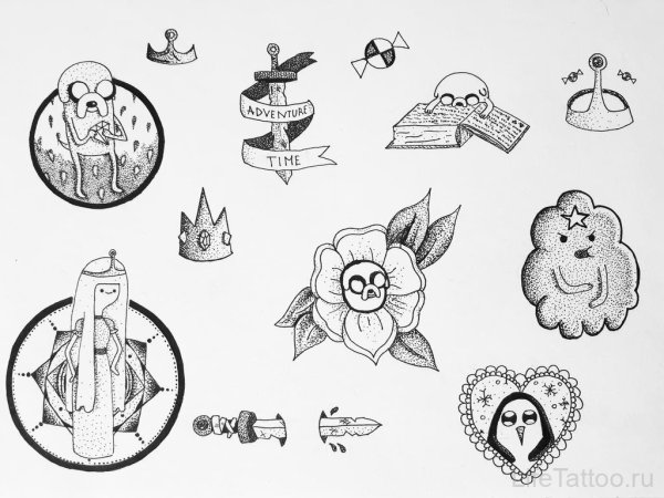 Эскизы маленьких татуировок для девушек