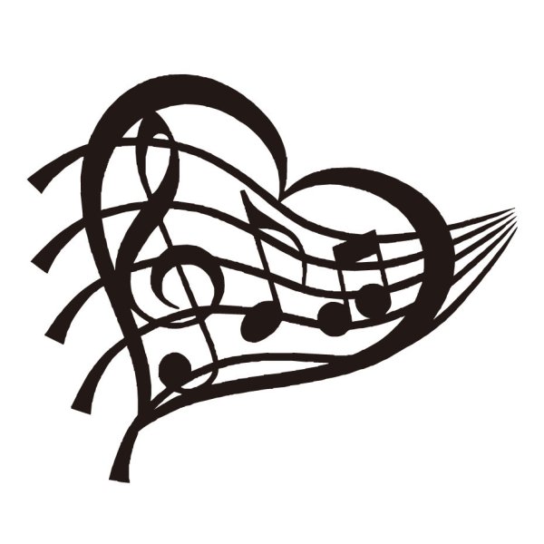 Скрипичный ключ и нотки