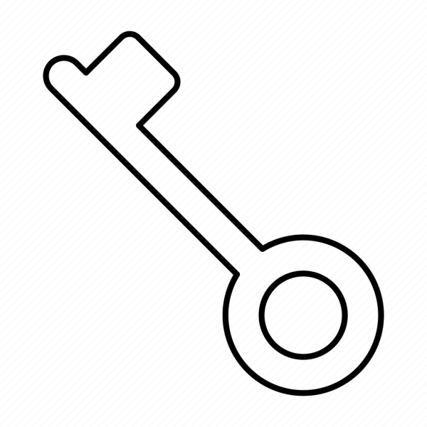 Нарисовать простой ключ