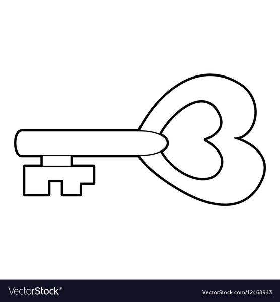 Ключик раскраска для детей