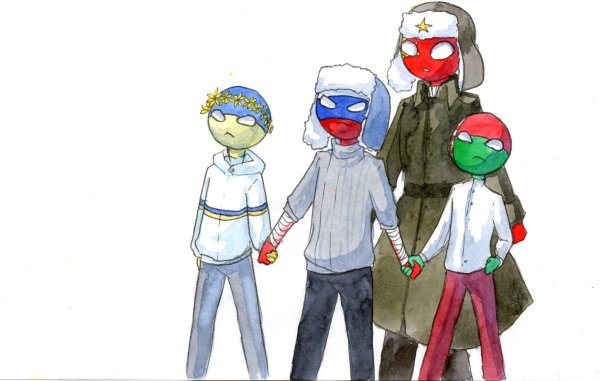 СССР И Беларусь Countryhumans