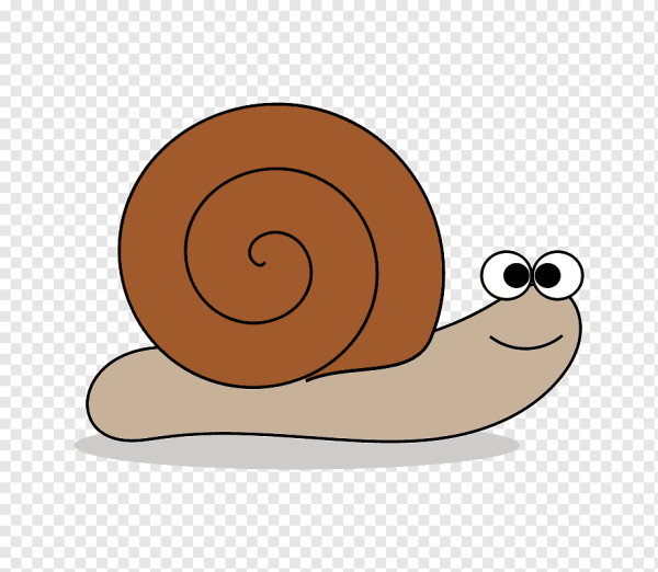 Нарисованные улитки милые