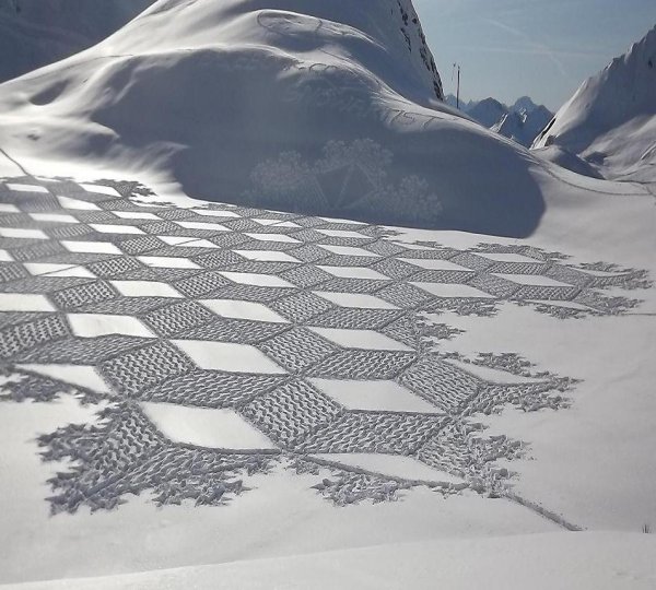 Саймон Бек снежный художник