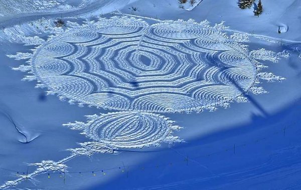 Снежное искусство Саймона Бека