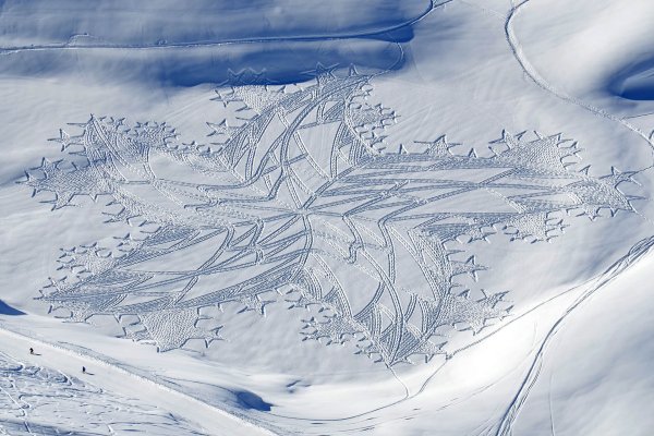 Рисование на снегу