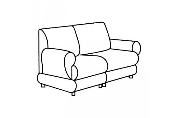 Раскраска диван