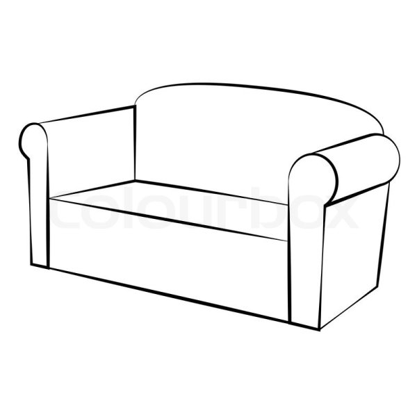 Диван для рисования легко