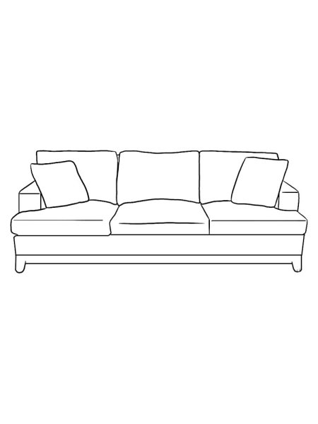 Нарисовать диван поэтапно