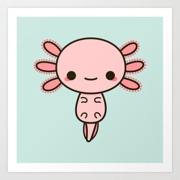 Аксолотль Чиби аниме