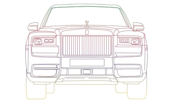 Rolls Royce Cullinan чертеж