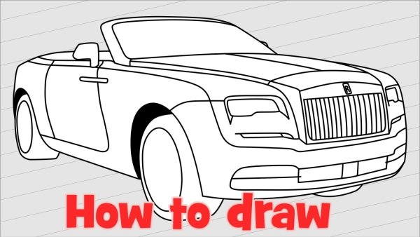 Раскраска Роллс Ройс Фантом