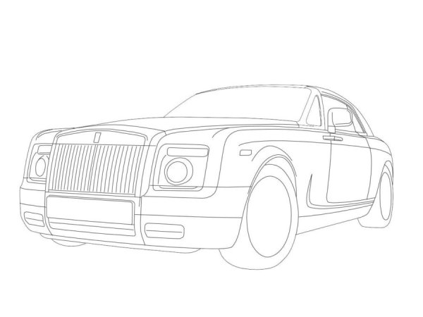 Машинки раскраски Роллс Ройс