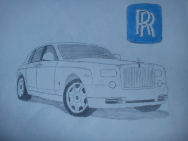 Рисунки машины Rolls Royce