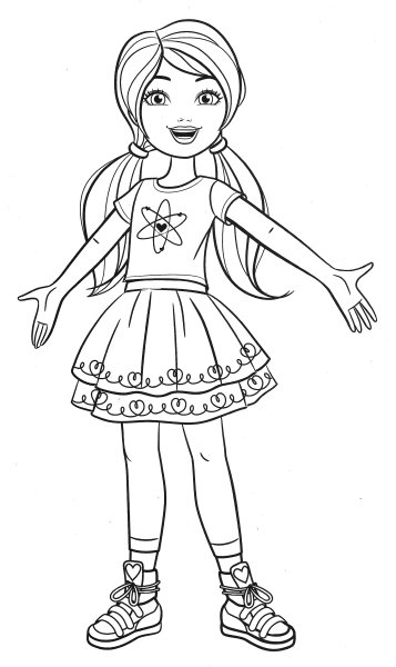 Срисовать Барби в полный рост