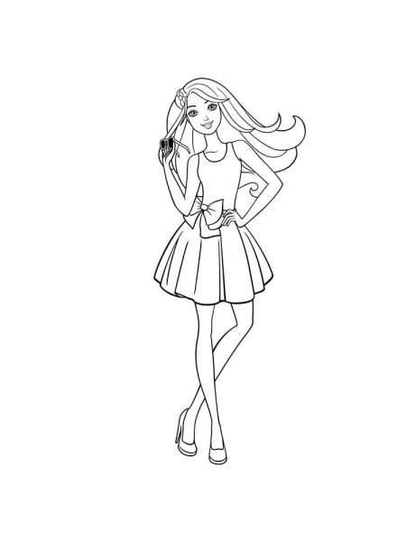 Раскраски Барби фашионистас
