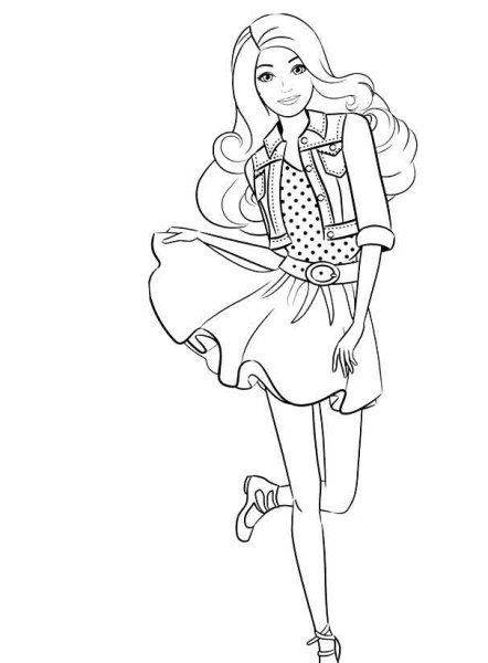 Барби рисунок