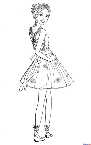 Раскраска маленькая Барби Челси
